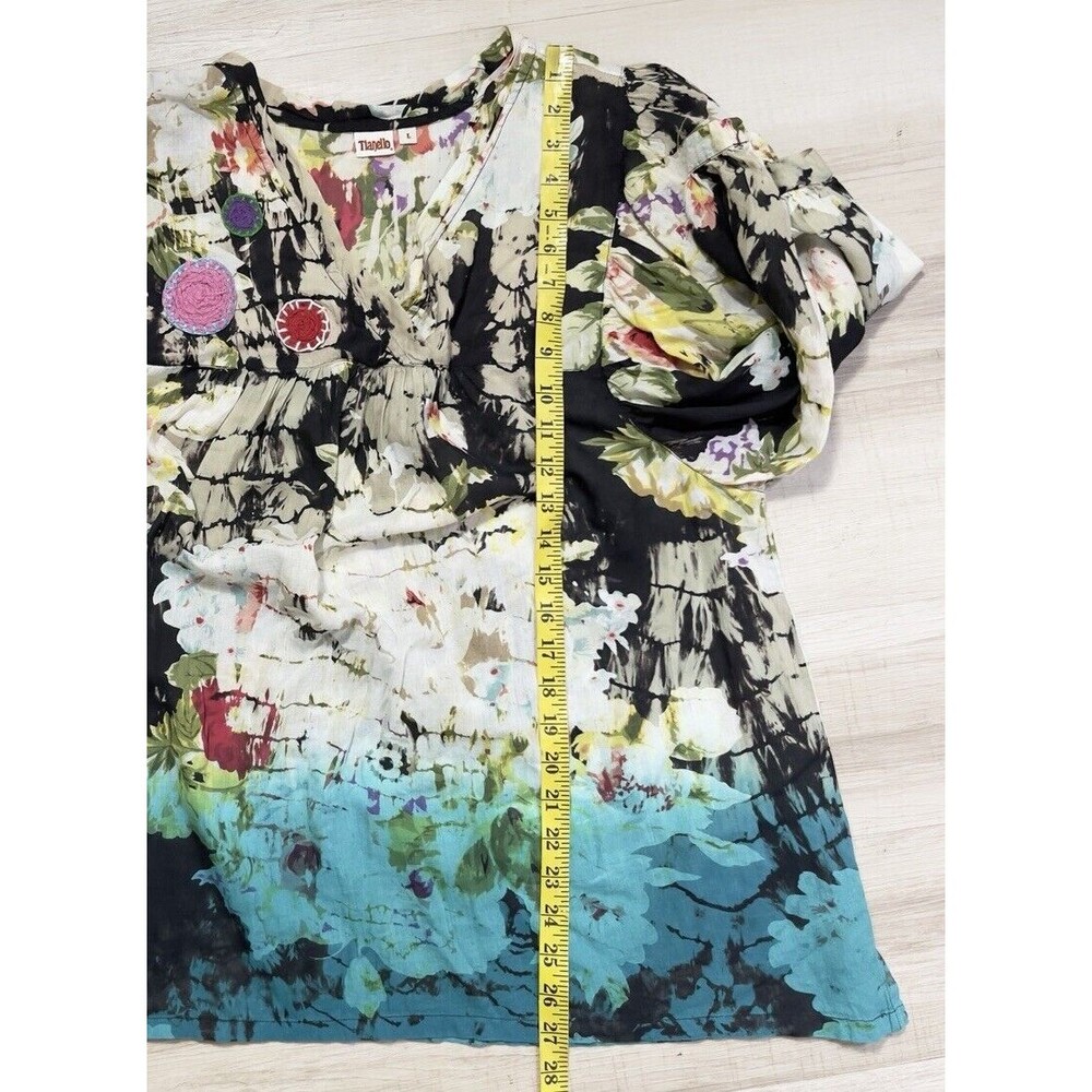 Tianello Floral Top. Size: L - Picture 5 of 7